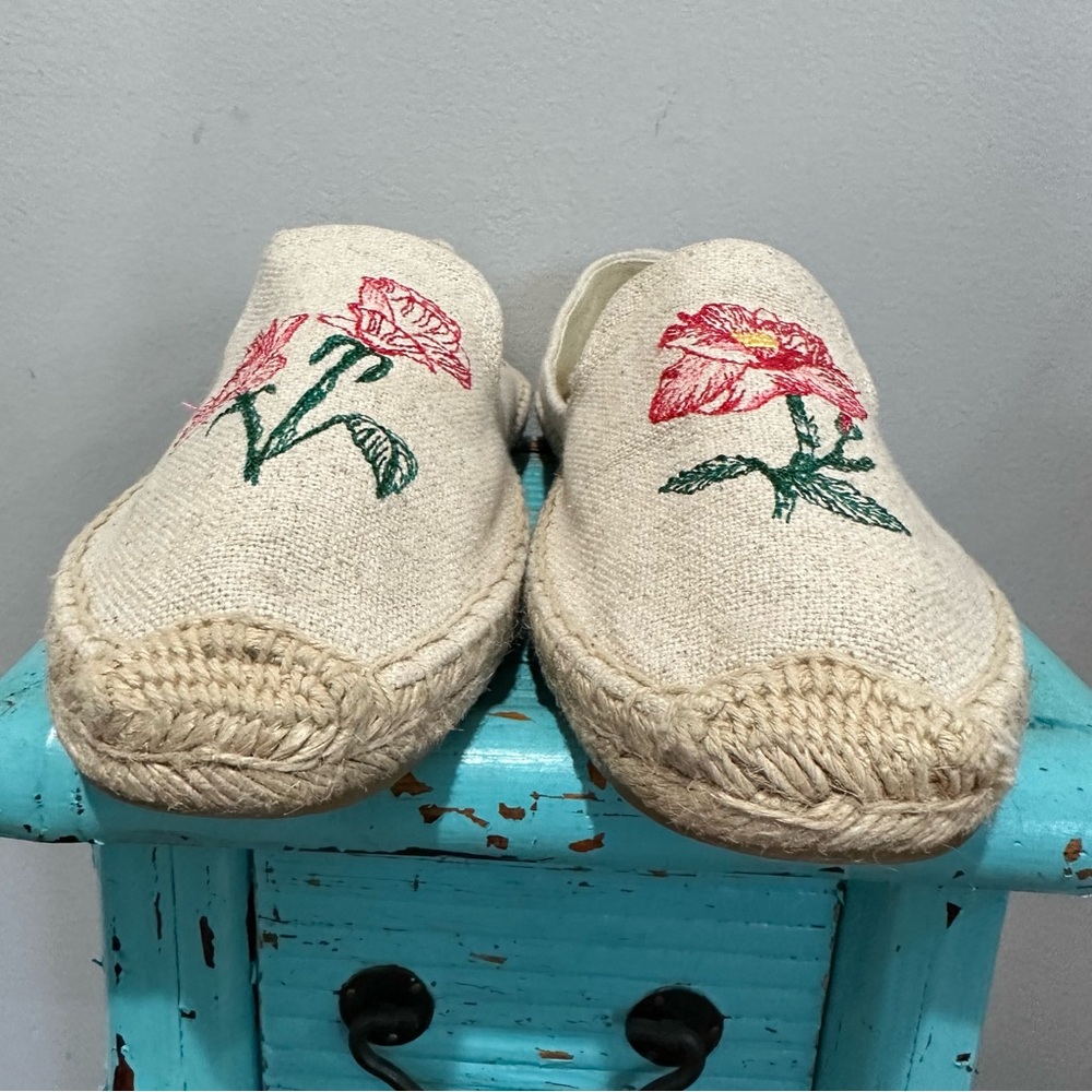 Soludos Floral Espadrilles Size 10 - Picture 2 of 10